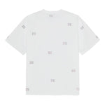 T-shirt con decorazioni di strass in bianco Ganni - donna 
