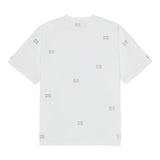 T-shirt con decorazioni di strass in bianco Ganni - donna 