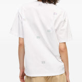 T-shirt con decorazioni di strass in bianco Ganni - donna 