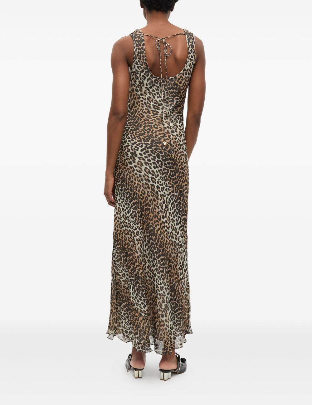 Abito con stampa animalier Ganni - donna 