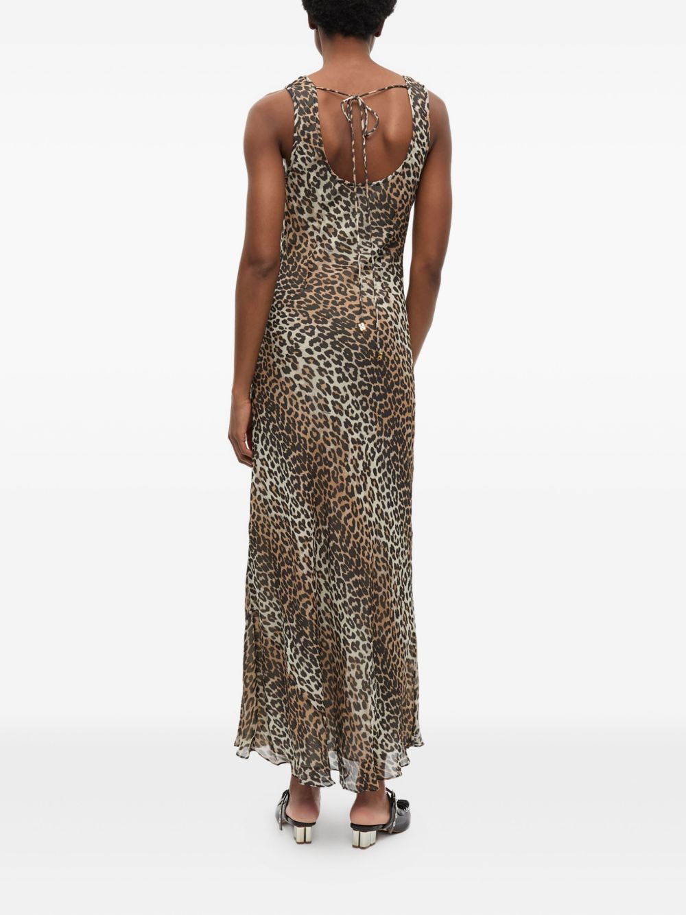 Abito con stampa animalier Ganni - donna 
