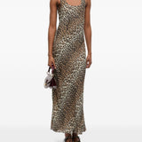 Abito con stampa animalier Ganni - donna 