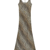 Abito con stampa animalier Ganni - donna 