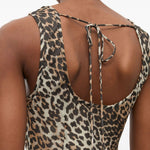 Abito con stampa animalier Ganni - donna 
