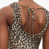 Abito con stampa animalier Ganni - donna 