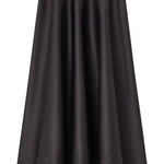 Gonna lunga satinata in nero Ganni - donna 