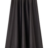 Gonna lunga satinata in nero Ganni - donna 