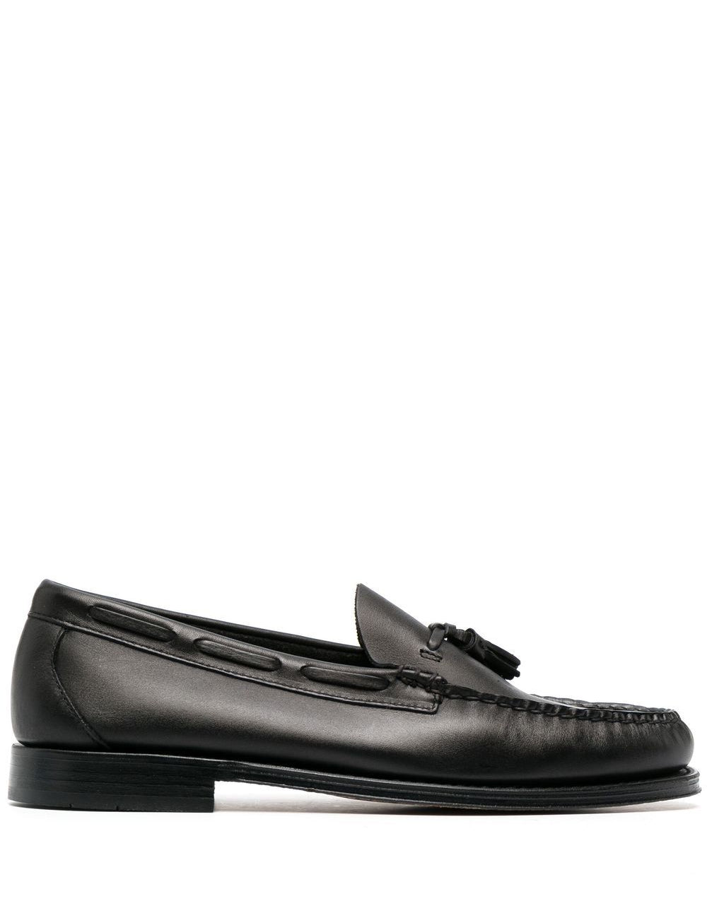 Mocassini weejuns larkin con nappe in nero Gh bass - uomo 