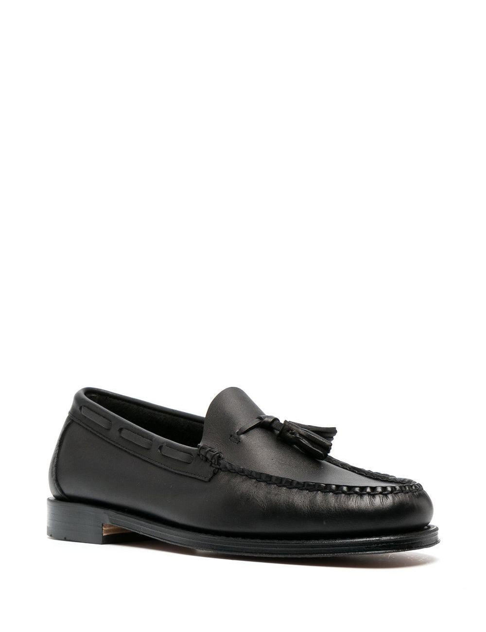 Mocassini weejuns larkin con nappe in nero Gh bass - uomo 