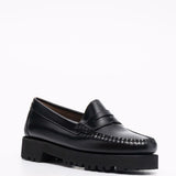 Mocassini con effetto lucido in nero Gh bass - donna 