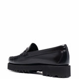 Mocassini con effetto lucido in nero Gh bass - donna 
