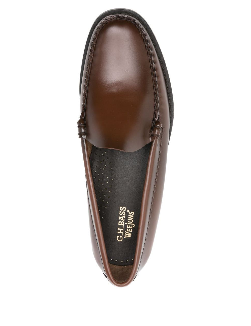 Mocassini weejun venetian in marrone GH Bass - uomo 