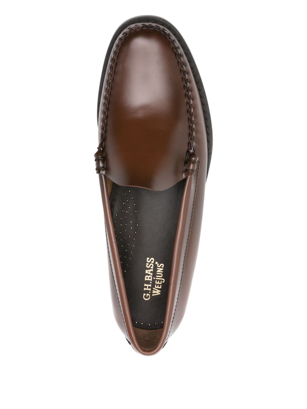 Mocassini weejun venetian in marrone GH Bass - uomo 
