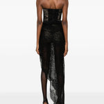 Abito in pizzo asimmetrico in nero Giuseppe di morabito - donna 