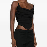 Top bustier in nero Giuseppe di morabito - donna 