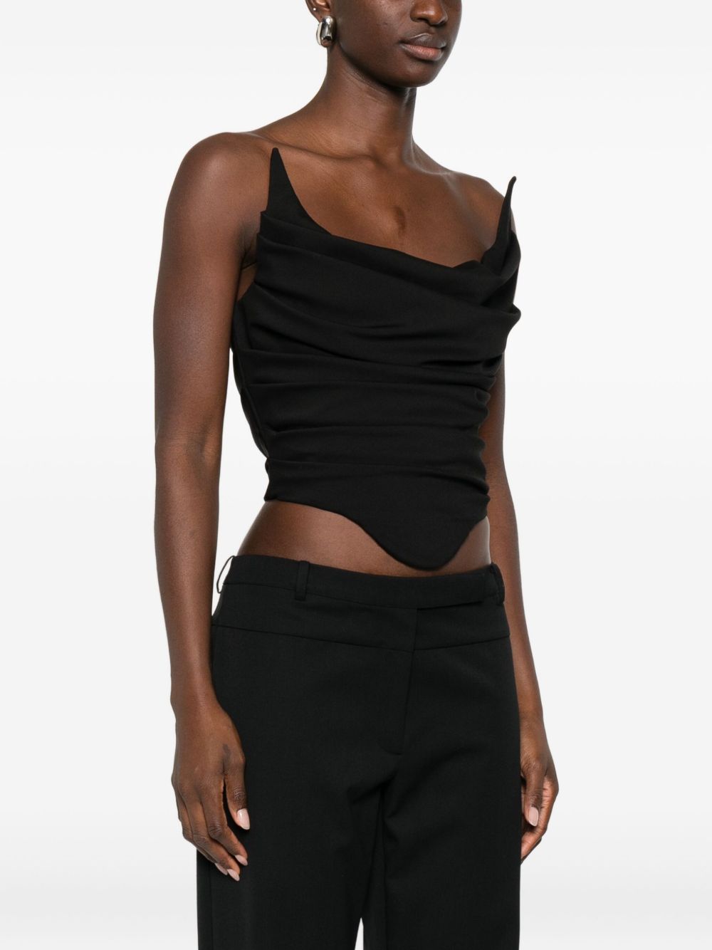 Top bustier in nero Giuseppe di morabito - donna 