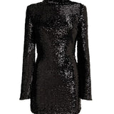Abito corto con paillettes in nero Giuseppe di morabito - donna 