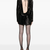 Abito corto con paillettes in nero Giuseppe di morabito - donna 