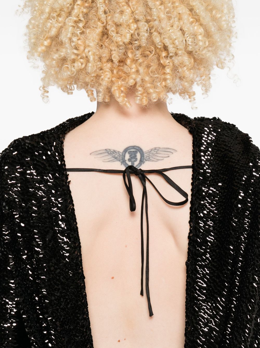 Abito corto con paillettes in nero Giuseppe di morabito - donna 