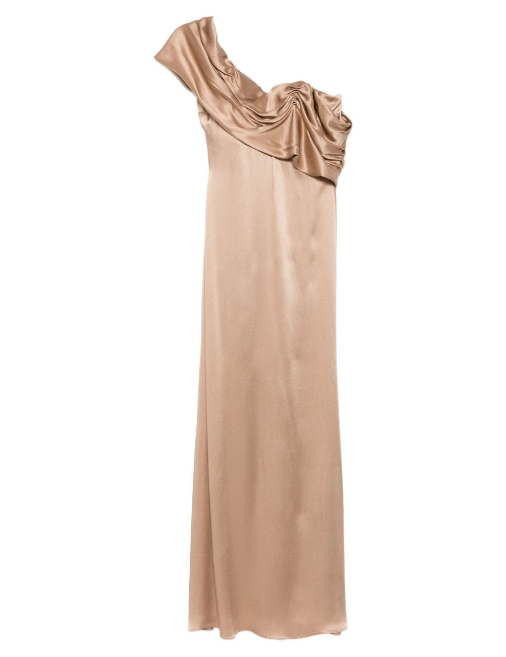 Abito con drappeggio in beige Giuseppe Di Morabito - donna 