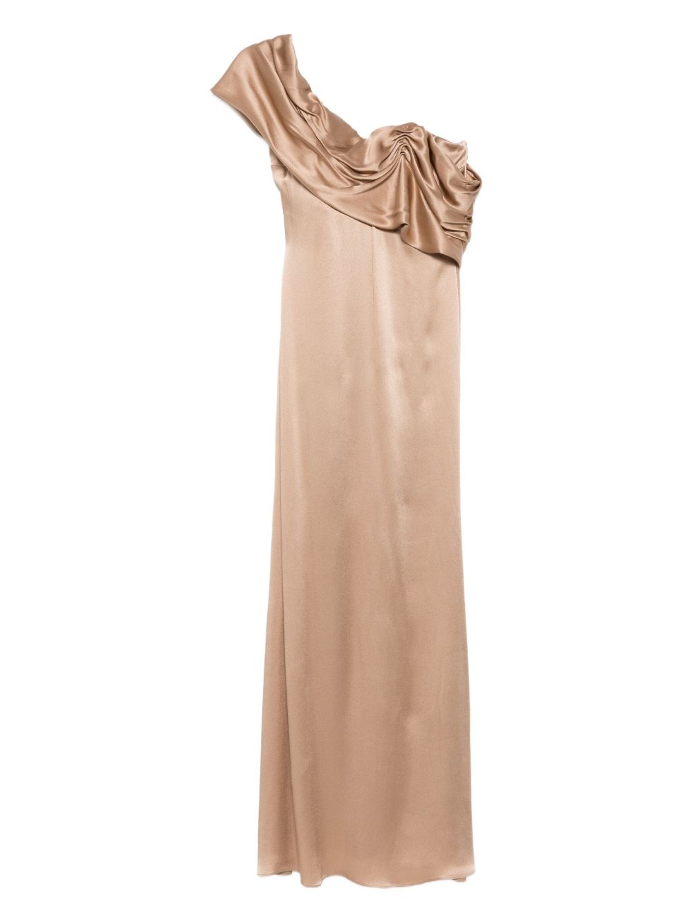 Abito con drappeggio in beige Giuseppe Di Morabito - donna 