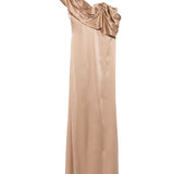 Abito con drappeggio in beige Giuseppe Di Morabito - donna 