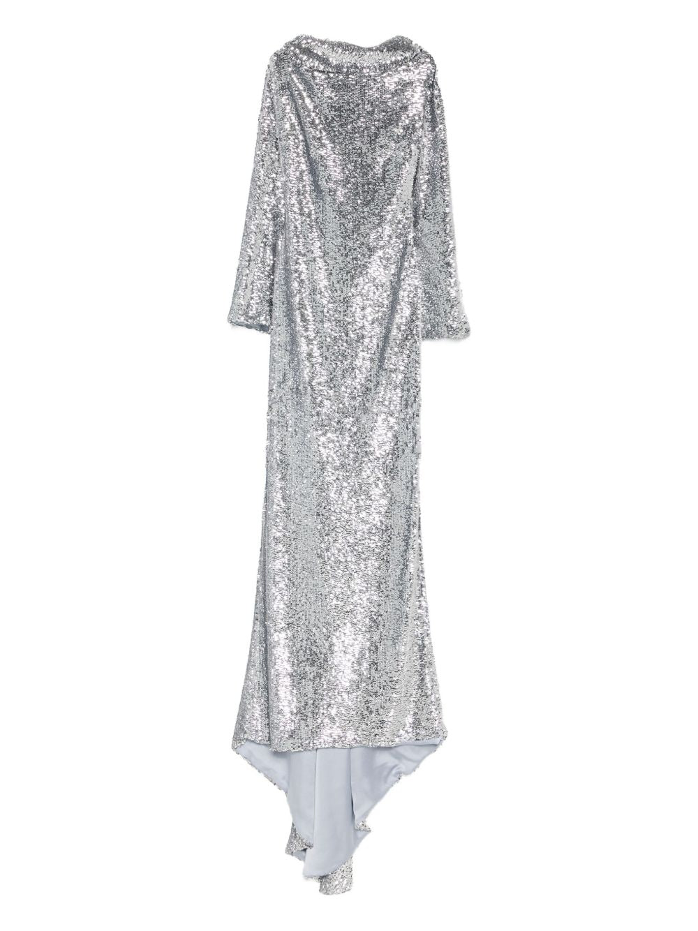 Abito da sera asimmetrico con paillettes in argento Giuseppe Di Morabito - uomo 
