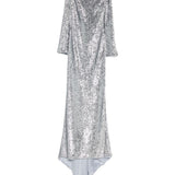 Abito da sera asimmetrico con paillettes in argento Giuseppe Di Morabito - uomo 