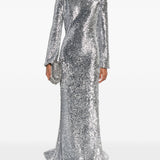 Abito da sera asimmetrico con paillettes in argento Giuseppe Di Morabito - uomo 