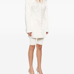 Giacca con strato in pizzo in bianco Giuseppe di morabito - donna 