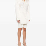 Giacca con strato in pizzo in bianco Giuseppe di morabito - donna 