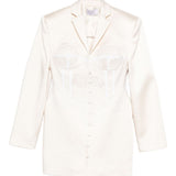 Giacca con strato in pizzo in bianco Giuseppe di morabito - donna 