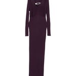 Abito maxi con cut-out in viola Giuseppe di morabito - donna 