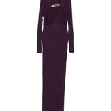 Abito maxi con cut-out in viola Giuseppe di morabito - donna 