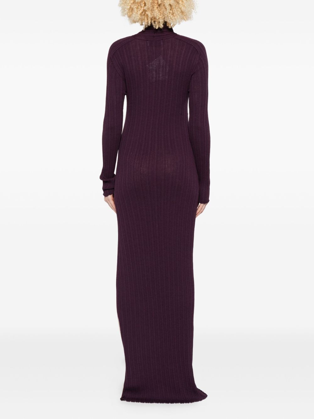 Abito maxi con cut-out in viola Giuseppe di morabito - donna 