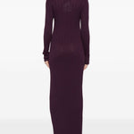 Abito maxi con cut-out in viola Giuseppe di morabito - donna 