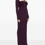 Abito maxi con cut-out in viola Giuseppe di morabito - donna 