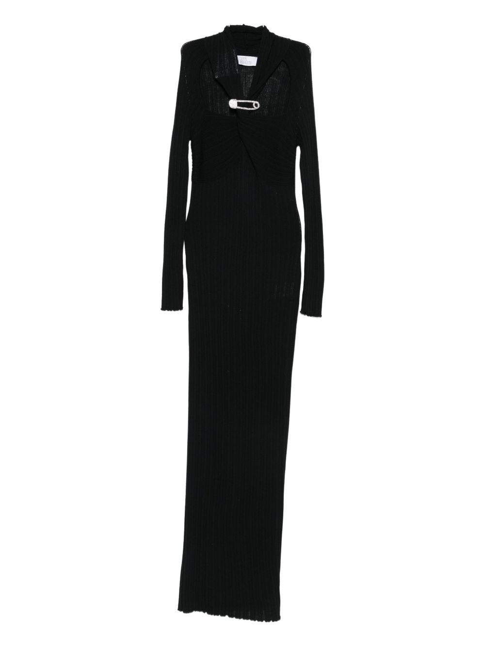 Abito maxi con cut-out in nero Giuseppe di morabito - donna 