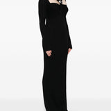 Abito maxi con cut-out in nero Giuseppe di morabito - donna 