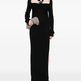 Abito maxi con cut-out in nero Giuseppe di morabito - donna 
