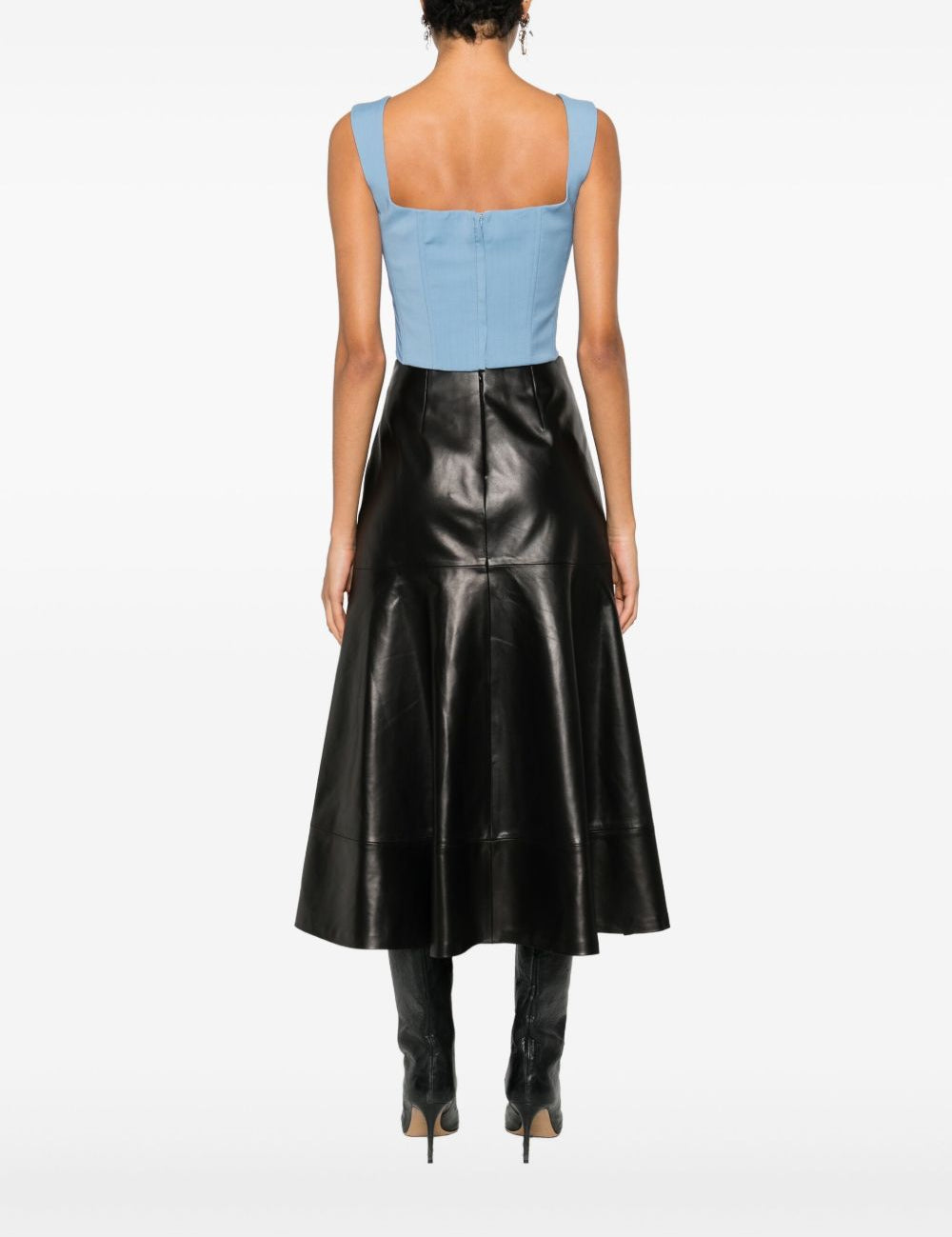 Top con scollo squadrato in blu Giuseppe di morabito - donna 