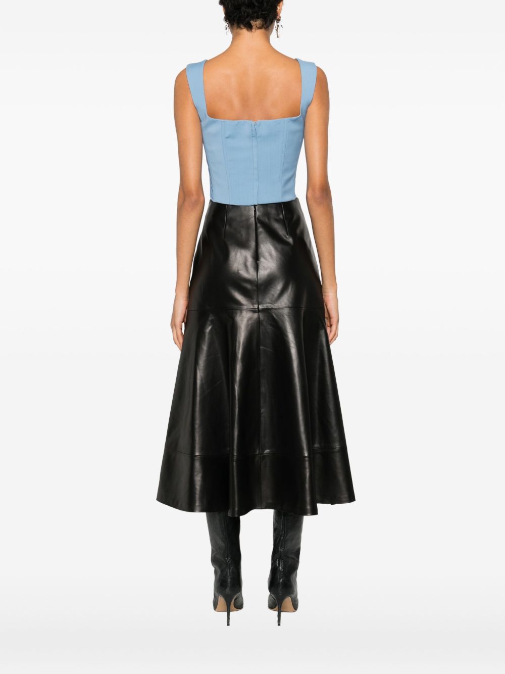 Top con scollo squadrato in blu Giuseppe di morabito - donna 