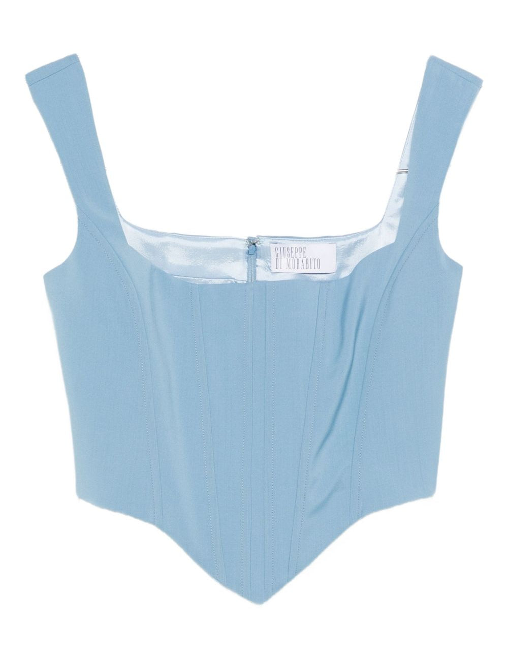 Top con scollo squadrato in blu Giuseppe di morabito - donna 