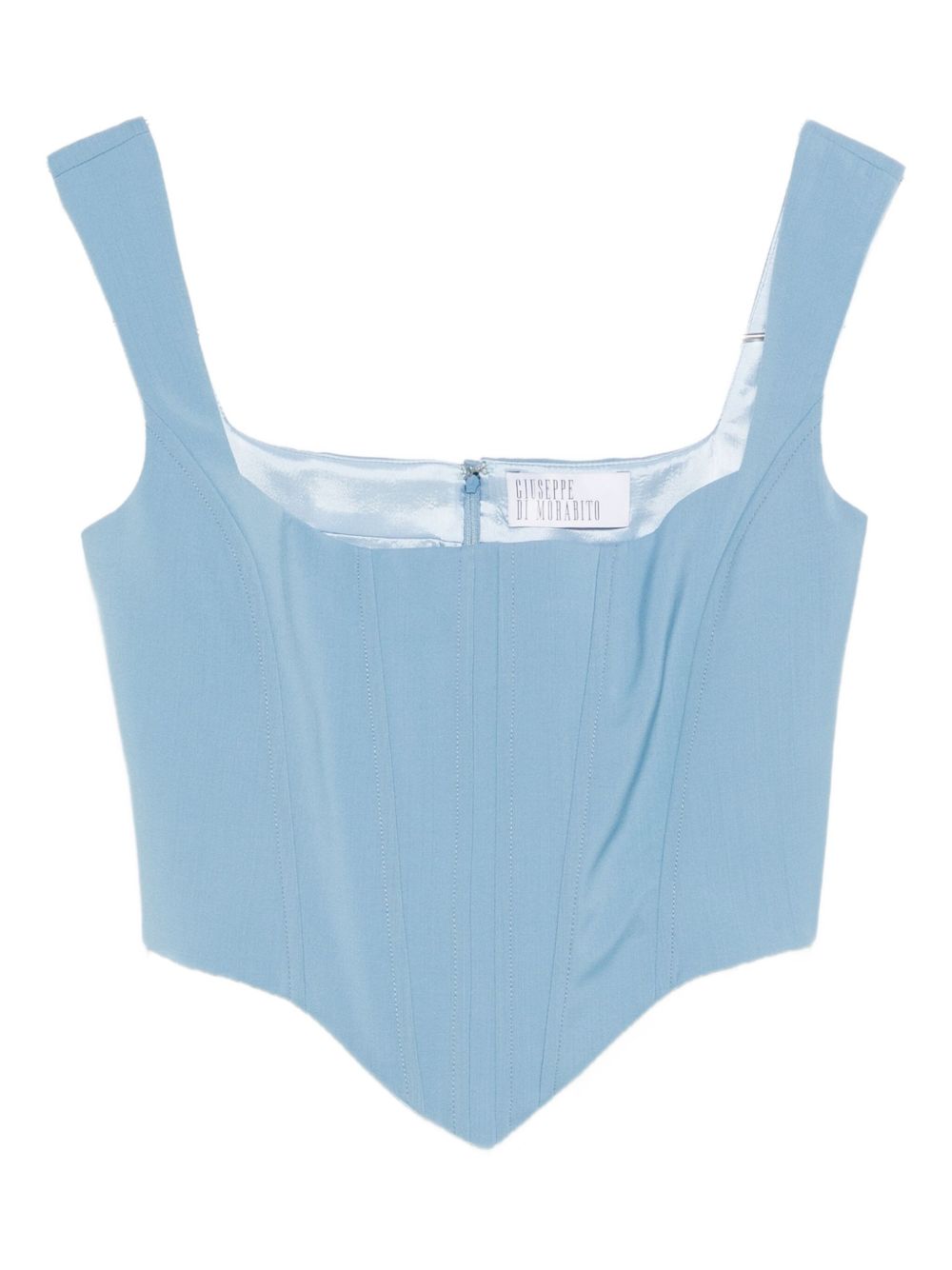 Top con scollo squadrato in blu Giuseppe di morabito - donna 