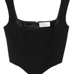 Top bustier in tela di lana in nero Giuseppe di morabito - donna 