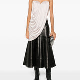 Top con ruches in avorio Giuseppe di morabito - donna 