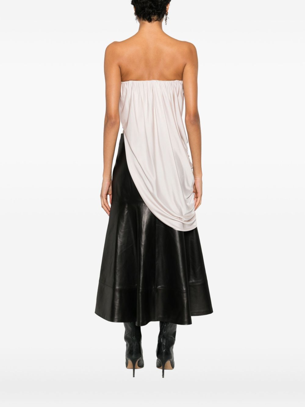 Top con ruches in avorio Giuseppe di morabito - donna 