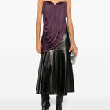 Top con ruches in viola Giuseppe di morabito - donna 