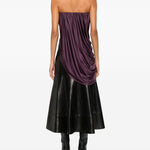 Top con ruches in viola Giuseppe di morabito - donna 