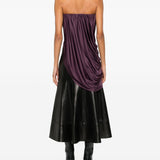 Top con ruches in viola Giuseppe di morabito - donna 